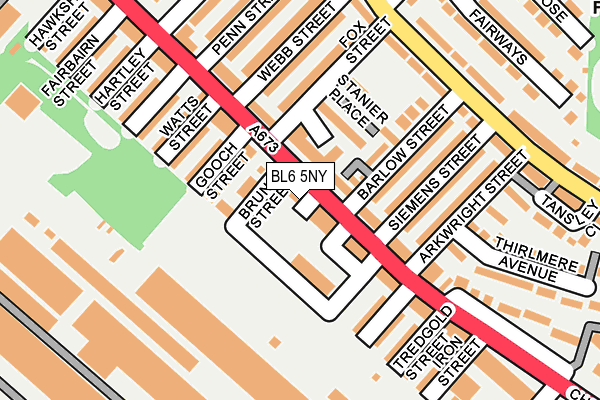 BL6 5NY map - OS OpenMap – Local (Ordnance Survey)