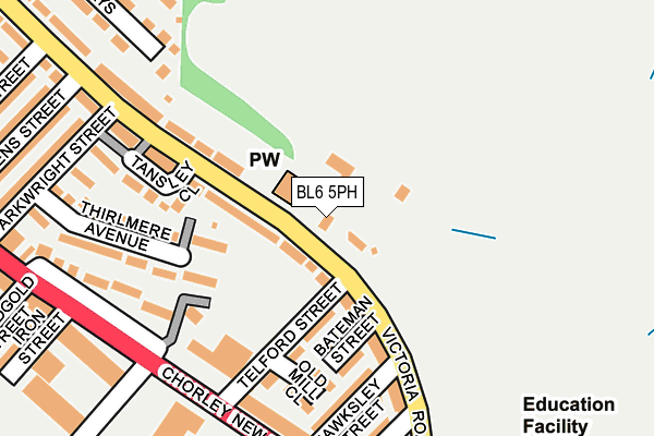 BL6 5PH map - OS OpenMap – Local (Ordnance Survey)