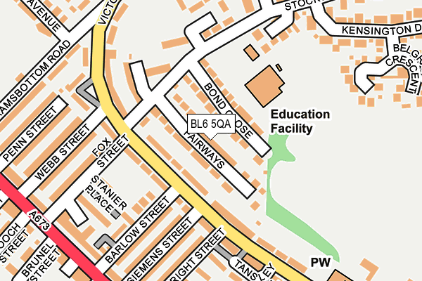 BL6 5QA map - OS OpenMap – Local (Ordnance Survey)