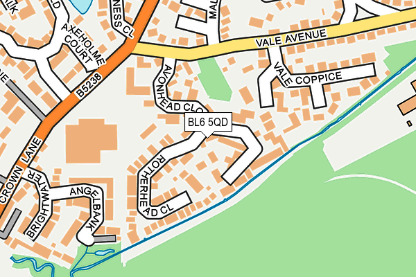 BL6 5QD map - OS OpenMap – Local (Ordnance Survey)