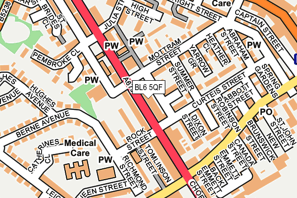 BL6 5QF map - OS OpenMap – Local (Ordnance Survey)