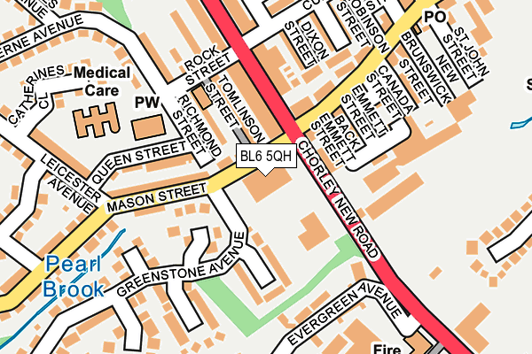 BL6 5QH map - OS OpenMap – Local (Ordnance Survey)