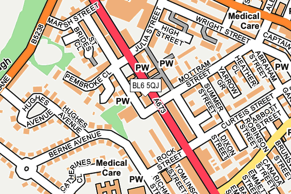 BL6 5QJ map - OS OpenMap – Local (Ordnance Survey)