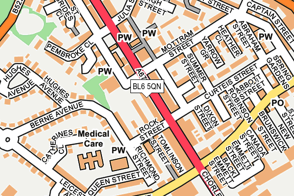 BL6 5QN map - OS OpenMap – Local (Ordnance Survey)