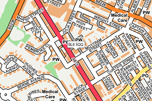 BL6 5QQ map - OS OpenMap – Local (Ordnance Survey)