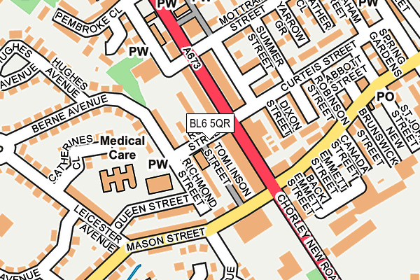 BL6 5QR map - OS OpenMap – Local (Ordnance Survey)