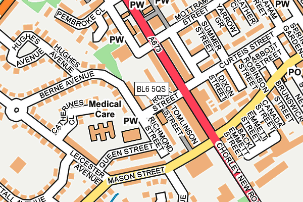 BL6 5QS map - OS OpenMap – Local (Ordnance Survey)