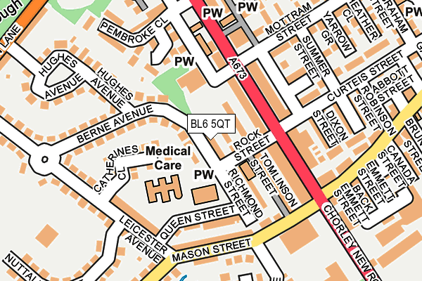 BL6 5QT map - OS OpenMap – Local (Ordnance Survey)