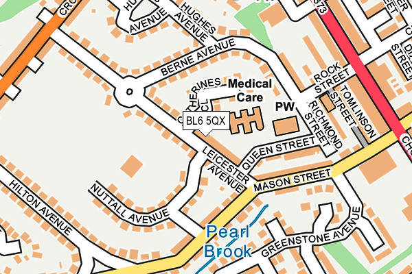 BL6 5QX map - OS OpenMap – Local (Ordnance Survey)