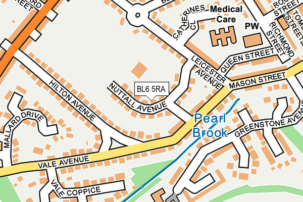 BL6 5RA map - OS OpenMap – Local (Ordnance Survey)