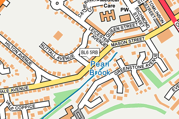 BL6 5RB map - OS OpenMap – Local (Ordnance Survey)