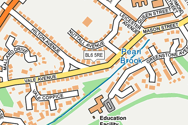 BL6 5RE map - OS OpenMap – Local (Ordnance Survey)