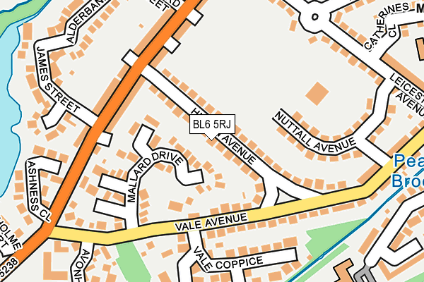 BL6 5RJ map - OS OpenMap – Local (Ordnance Survey)