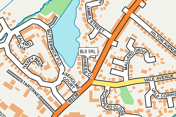 BL6 5RL map - OS OpenMap – Local (Ordnance Survey)