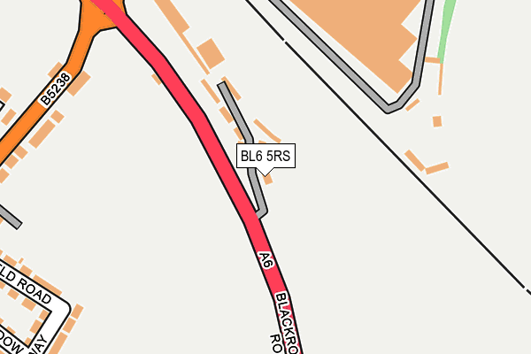 BL6 5RS map - OS OpenMap – Local (Ordnance Survey)