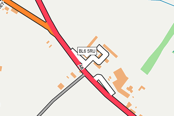 BL6 5RU map - OS OpenMap – Local (Ordnance Survey)