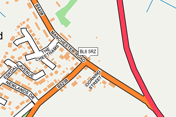 BL6 5RZ map - OS OpenMap – Local (Ordnance Survey)