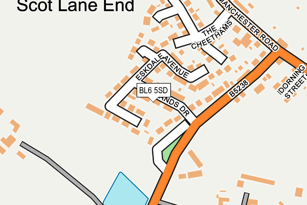 BL6 5SD map - OS OpenMap – Local (Ordnance Survey)