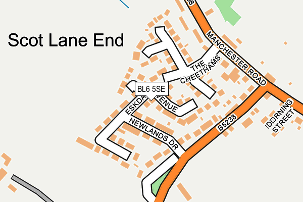 BL6 5SE map - OS OpenMap – Local (Ordnance Survey)