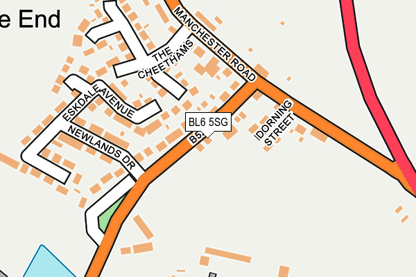 BL6 5SG map - OS OpenMap – Local (Ordnance Survey)