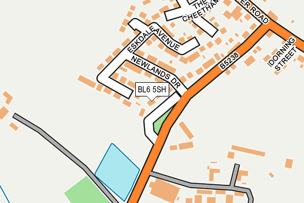BL6 5SH map - OS OpenMap – Local (Ordnance Survey)