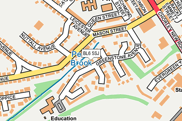 BL6 5SJ map - OS OpenMap – Local (Ordnance Survey)