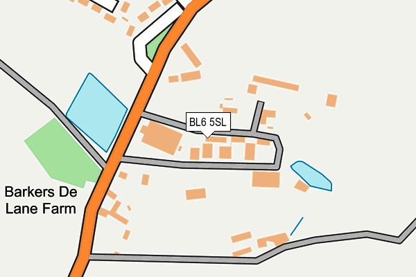 BL6 5SL map - OS OpenMap – Local (Ordnance Survey)