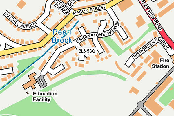 BL6 5SQ map - OS OpenMap – Local (Ordnance Survey)