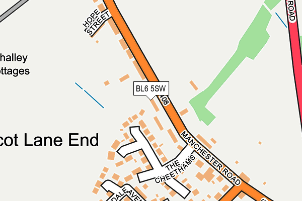 BL6 5SW map - OS OpenMap – Local (Ordnance Survey)