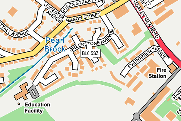 BL6 5SZ map - OS OpenMap – Local (Ordnance Survey)