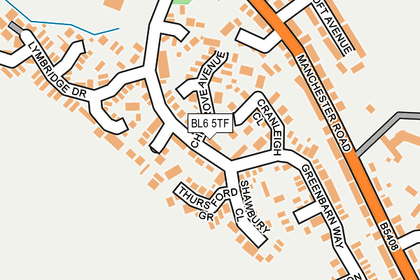 BL6 5TF map - OS OpenMap – Local (Ordnance Survey)