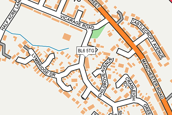 BL6 5TG map - OS OpenMap – Local (Ordnance Survey)