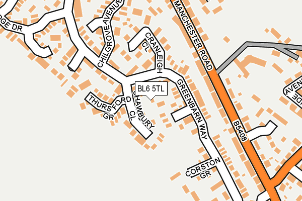 BL6 5TL map - OS OpenMap – Local (Ordnance Survey)