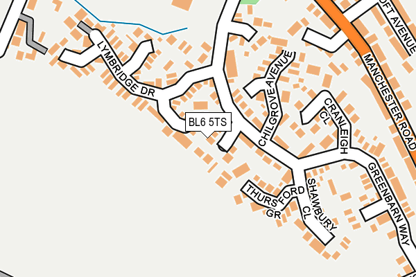 BL6 5TS map - OS OpenMap – Local (Ordnance Survey)