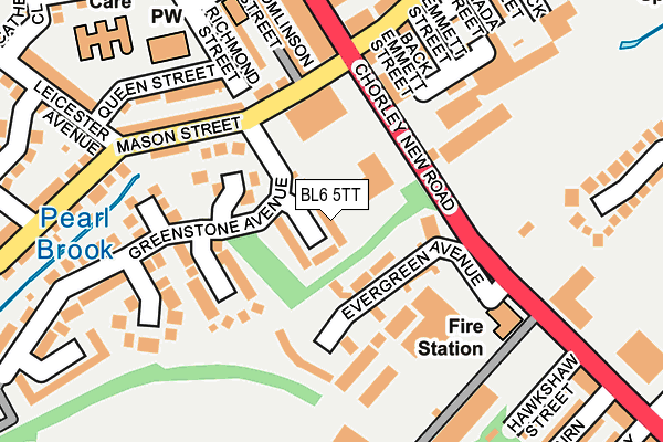 BL6 5TT map - OS OpenMap – Local (Ordnance Survey)