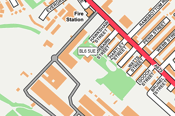 BL6 5UE map - OS OpenMap – Local (Ordnance Survey)