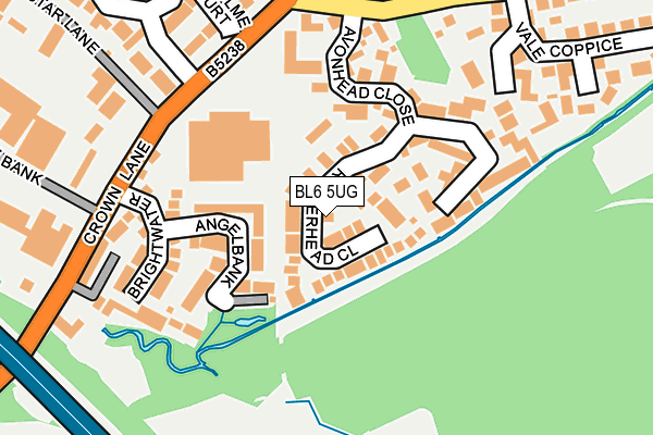 BL6 5UG map - OS OpenMap – Local (Ordnance Survey)