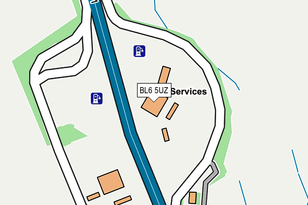 BL6 5UZ map - OS OpenMap – Local (Ordnance Survey)