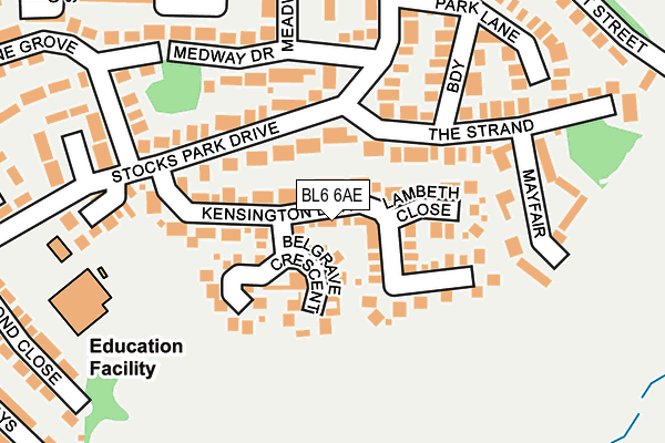 BL6 6AE map - OS OpenMap – Local (Ordnance Survey)