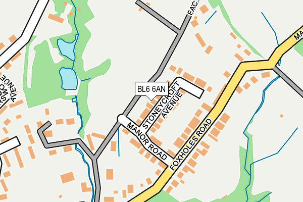 BL6 6AN map - OS OpenMap – Local (Ordnance Survey)