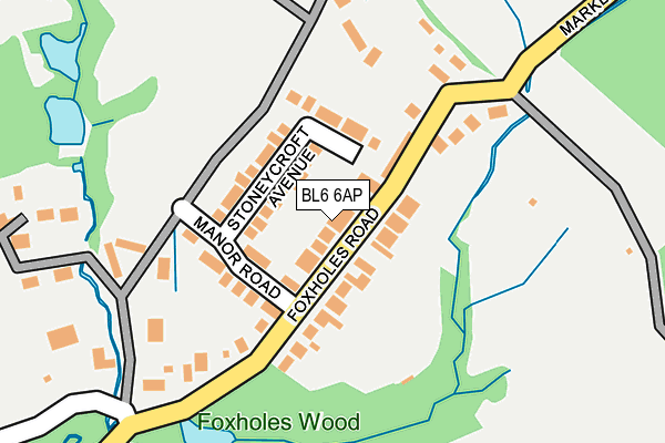 BL6 6AP map - OS OpenMap – Local (Ordnance Survey)