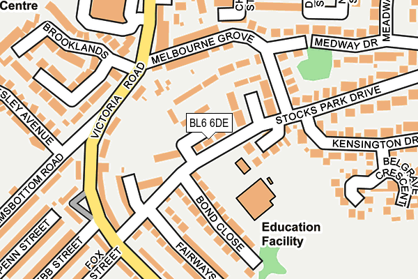 BL6 6DE map - OS OpenMap – Local (Ordnance Survey)