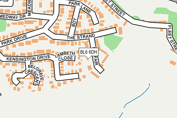 BL6 6DH map - OS OpenMap – Local (Ordnance Survey)