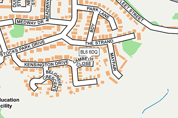 BL6 6DQ map - OS OpenMap – Local (Ordnance Survey)