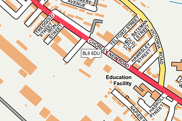 BL6 6DU map - OS OpenMap – Local (Ordnance Survey)