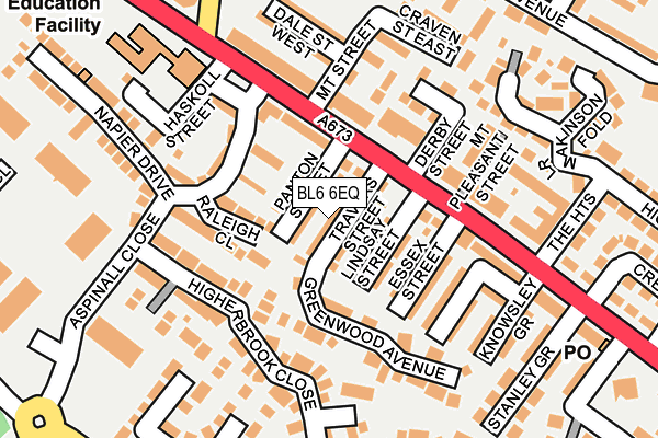 BL6 6EQ map - OS OpenMap – Local (Ordnance Survey)