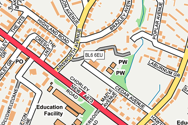 BL6 6EU map - OS OpenMap – Local (Ordnance Survey)