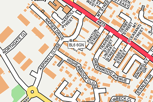 BL6 6GN map - OS OpenMap – Local (Ordnance Survey)
