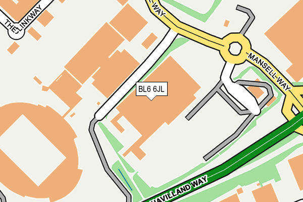 BL6 6JL map - OS OpenMap – Local (Ordnance Survey)