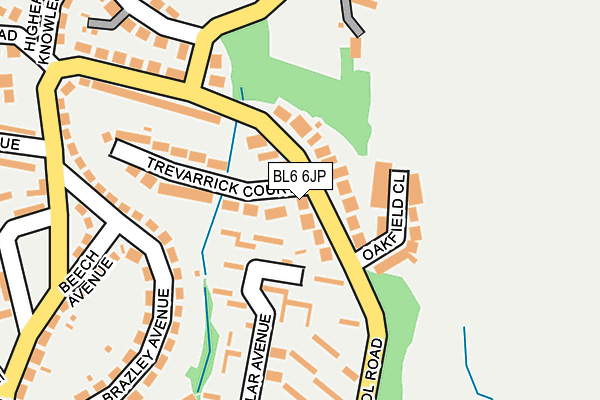 BL6 6JP map - OS OpenMap – Local (Ordnance Survey)